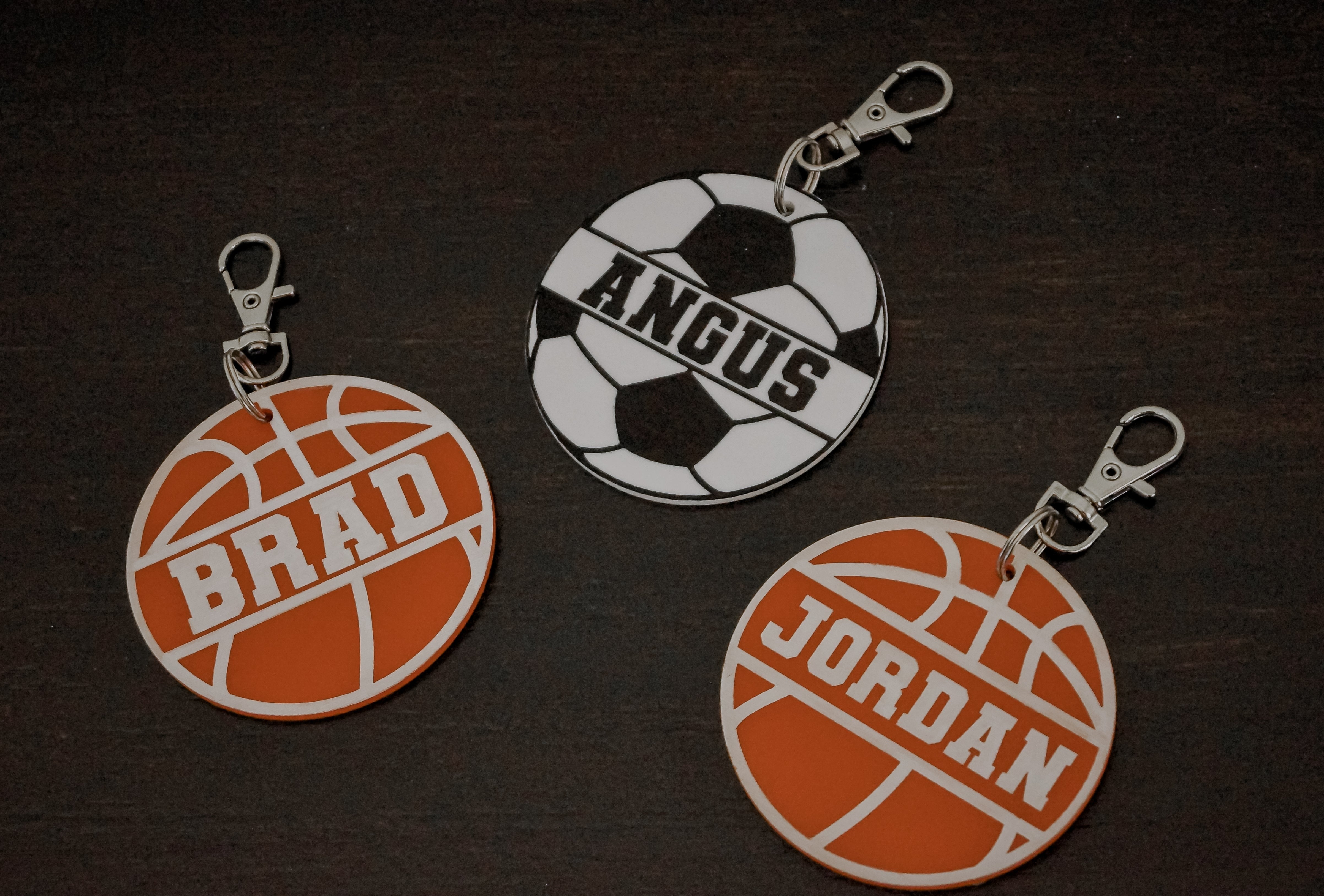 Basketball Personalised Bag Tag