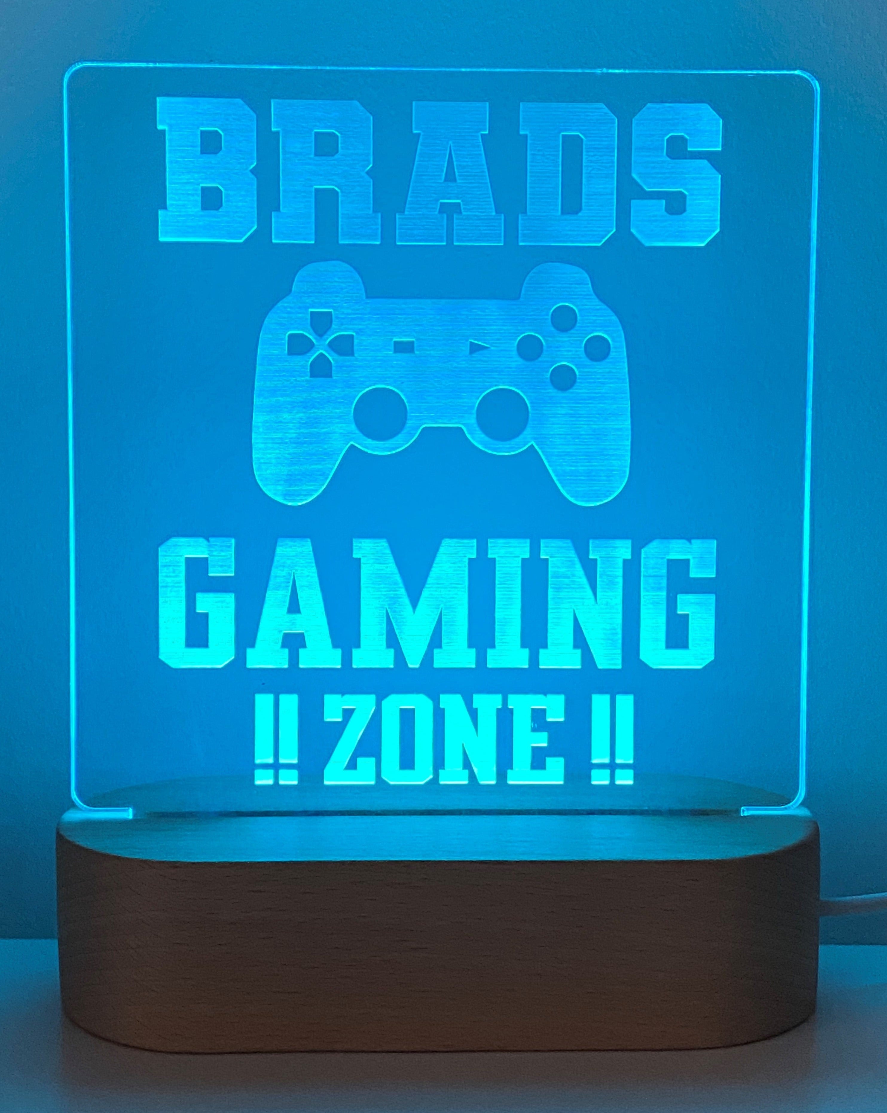 Gaming Personalised LED Night Light