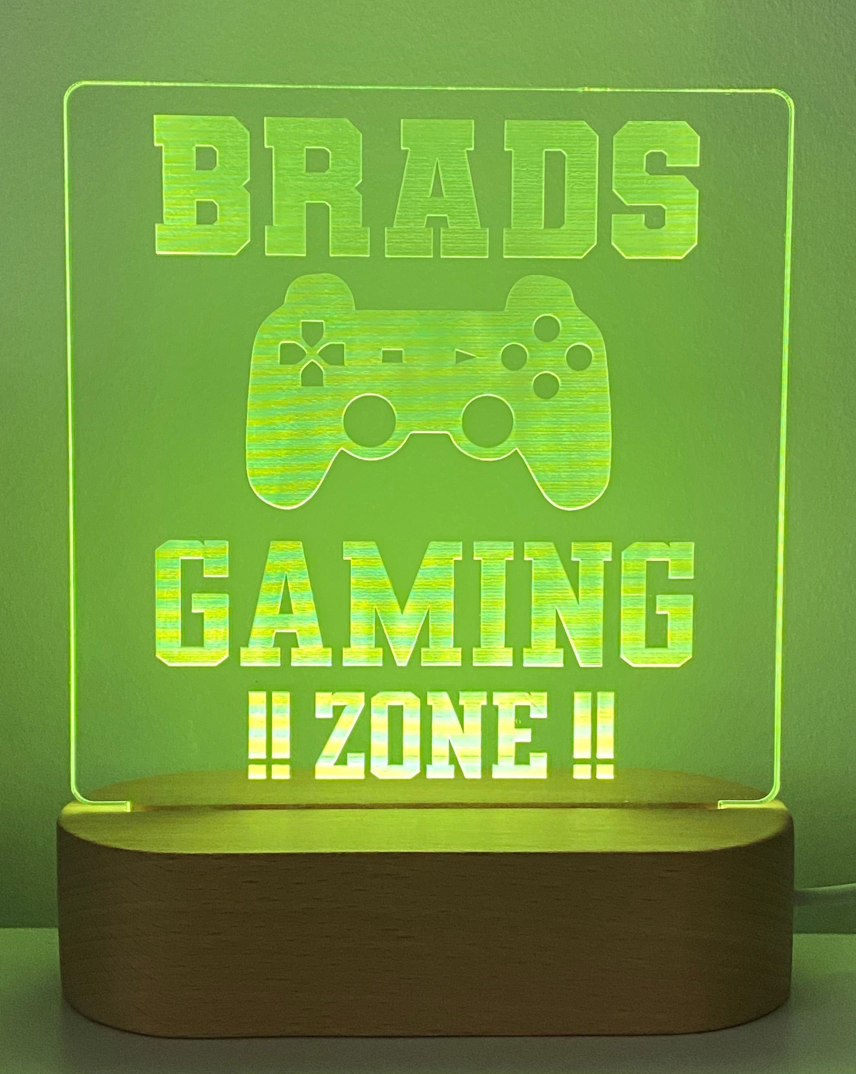 Gaming Personalised LED Night Light