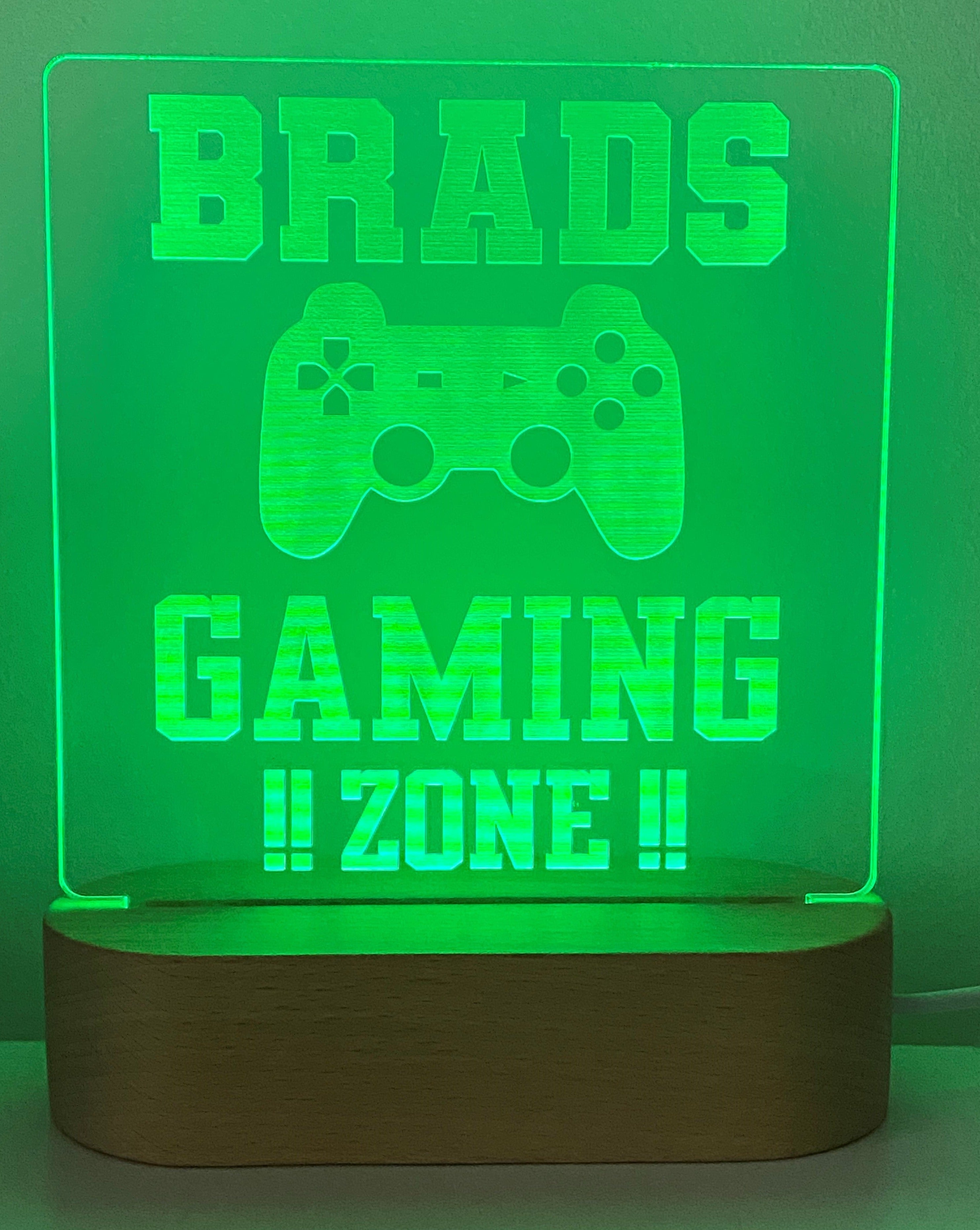 Gaming Personalised LED Night Light