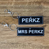 Number Plate Key Ring / Number Plate Bag Tag